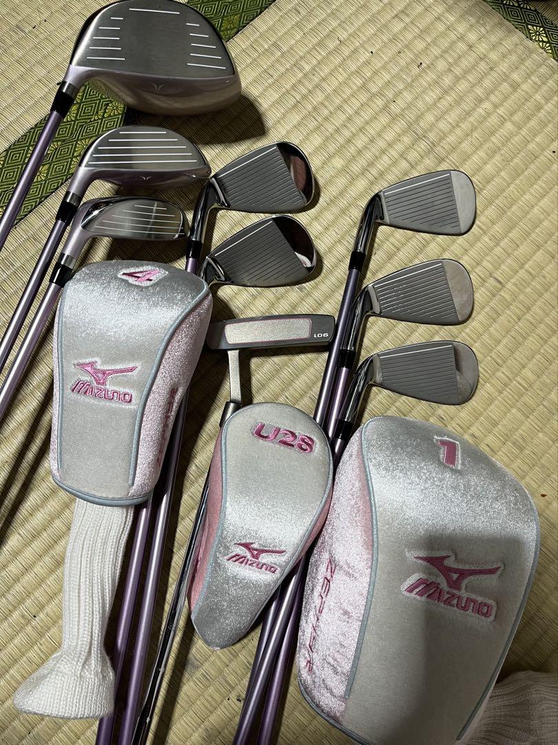 超美品！ミズノMIZUNO ZEPHYR 女性用ゴルフセット+高級バッグ+オマケ
