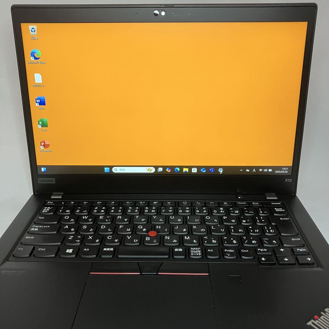 美品 X13 Gen1 i5 8GB SSD 256G FHD オフィス2024