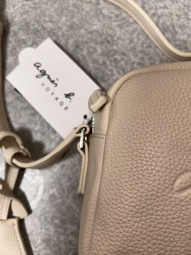 ☆新品未使用☆アニエスベー レザーショルダーバッグ本当に 安い