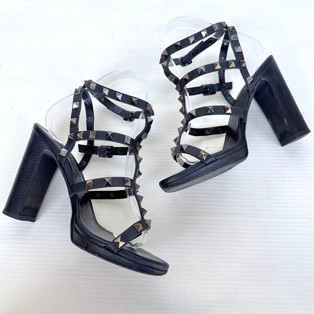 VALENTINO ヴァレンティノ スタッズ ストラップ ハイヒール サンダル VALENTINO ヴァレンティノ スタッズ ストラップ ハイヒール サンダル
