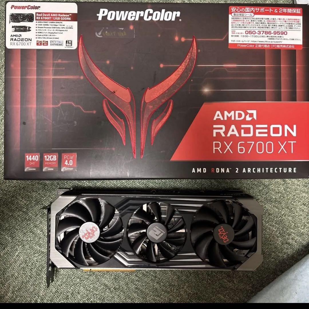 rx6700xt AMD Radeon グラフィックボード red devil - メルカリ