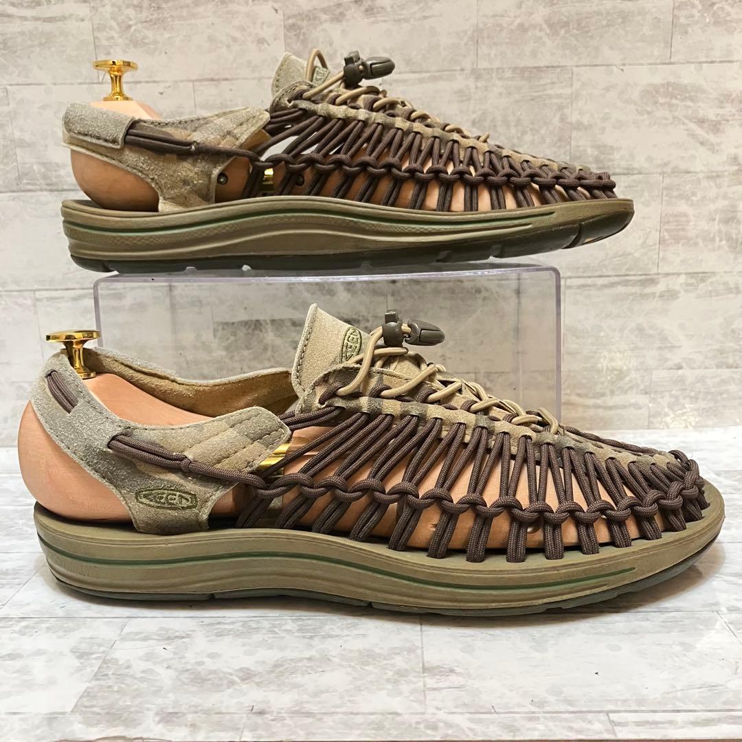 【美品】KEEN キーン UNEEK ユニーク サンダル 27㎝ グリーン