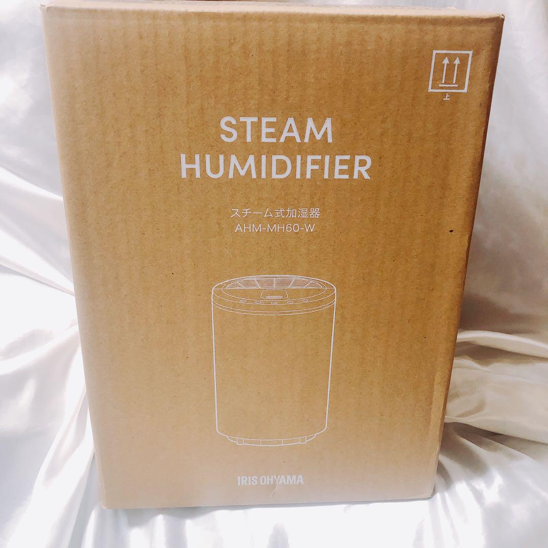 IRIS OHYAMA アイリスオーヤマ スチーム式加湿器 AHM-MH60-W