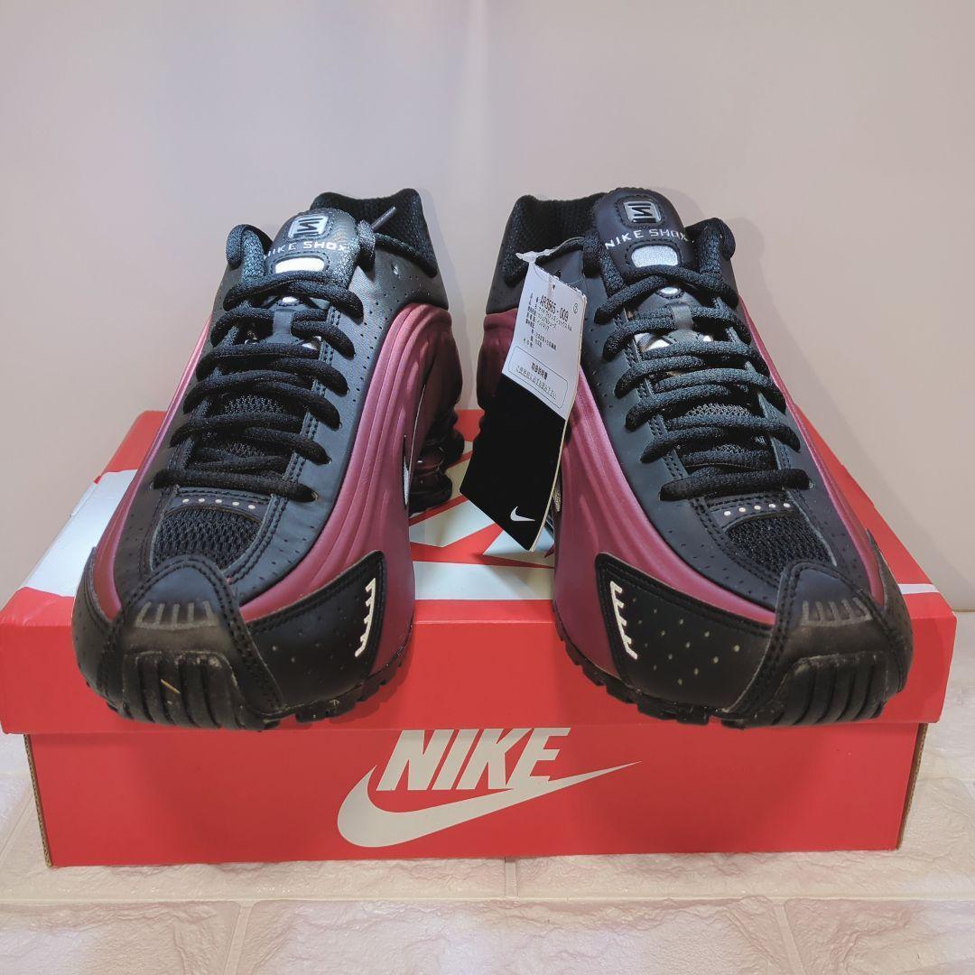 新品26.0 NIKE ナイキ ショックス R4 W SHOX レッド/ブラック