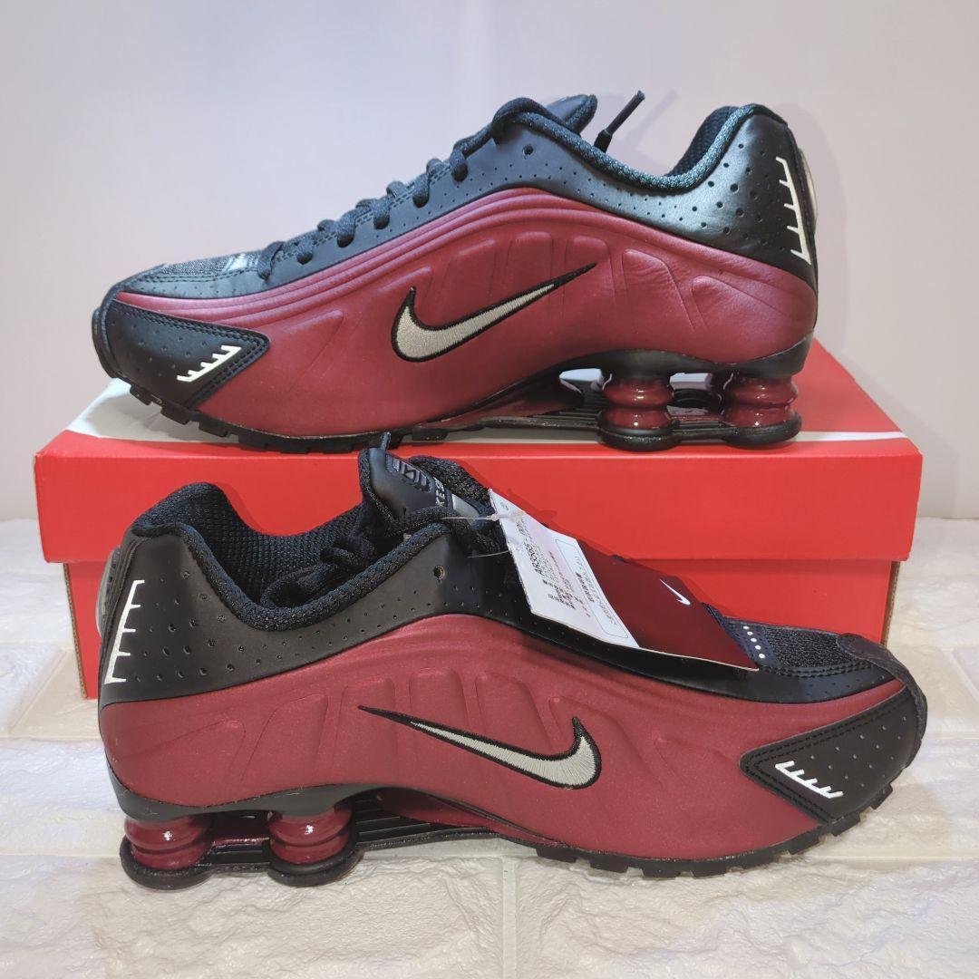 新品26.0 NIKE ナイキ ショックス R4 W SHOX レッド/ブラック