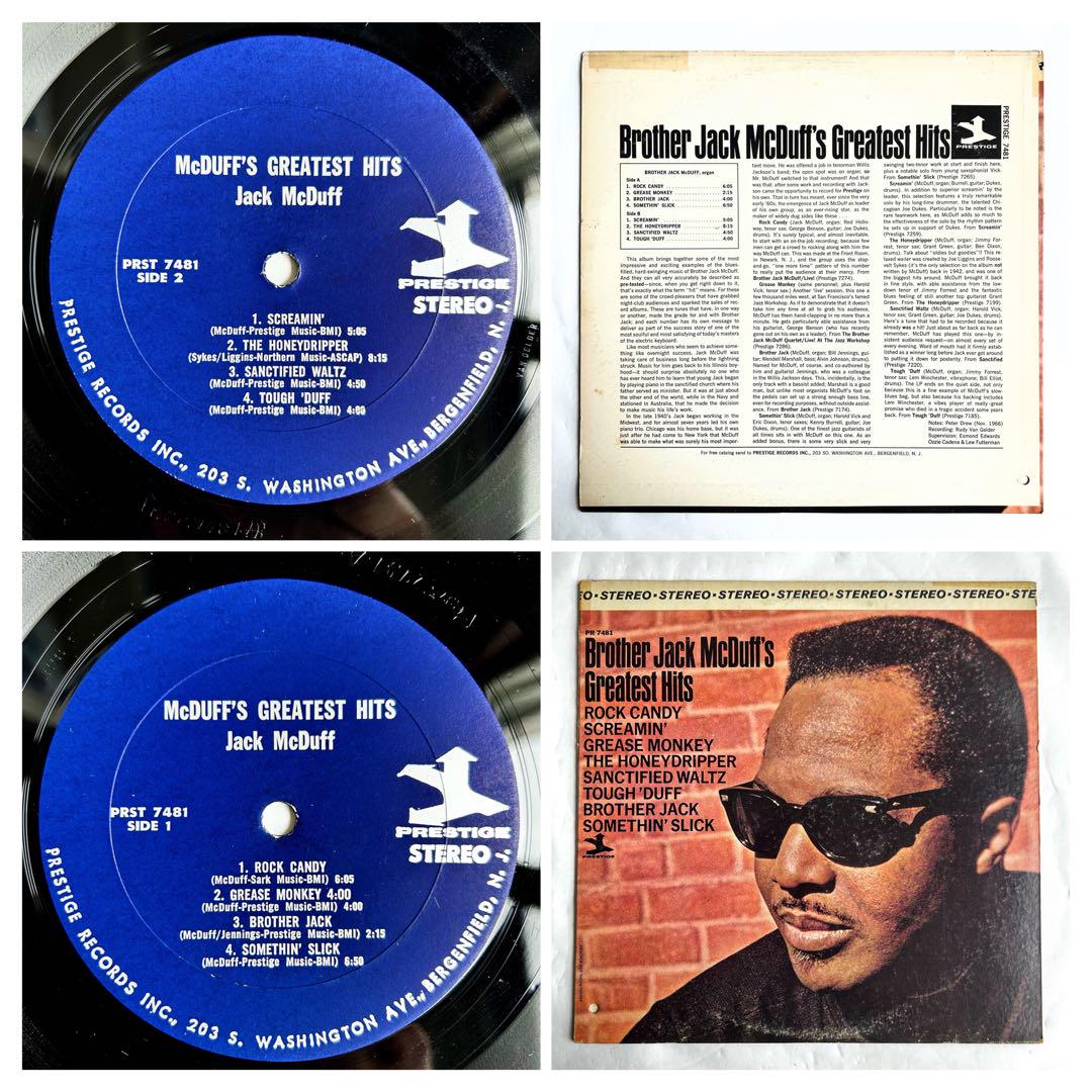 Jack McDuff G.Hits漆黒のソウルジャズ傑作USオリジVG刻印盤 Jack McDuff G.Hits漆黒のソウルジャズ傑作USオリジVG刻印盤
