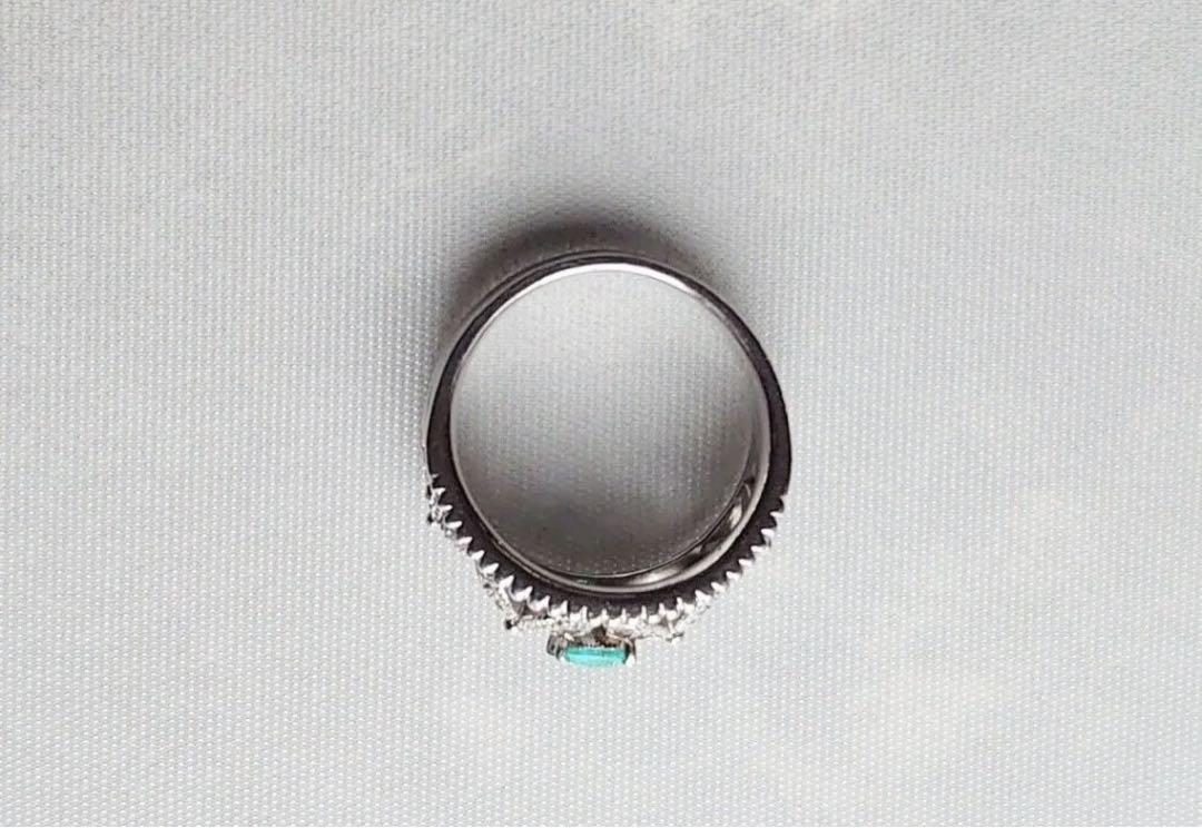 ラビット　パライバトルマリン0.326ct pt900 リング