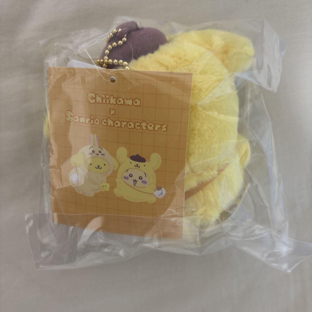 ちいかわ サンリオ コラボ マスコットホルダー うさぎ ポムポムプリン