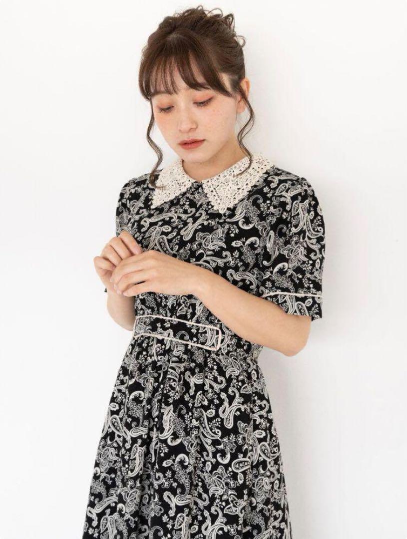 美品 希少 LEBECCA boutique レベッカ 波を乗り越えるワンピース