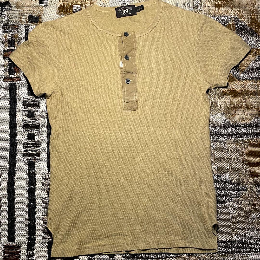 RRL ヘンリーネックカーキ
