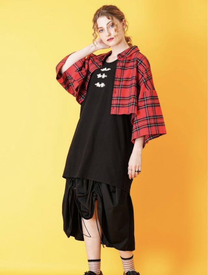 【完売品】ankoROCK チャイナボタンタンクトップ -メガビッグ-