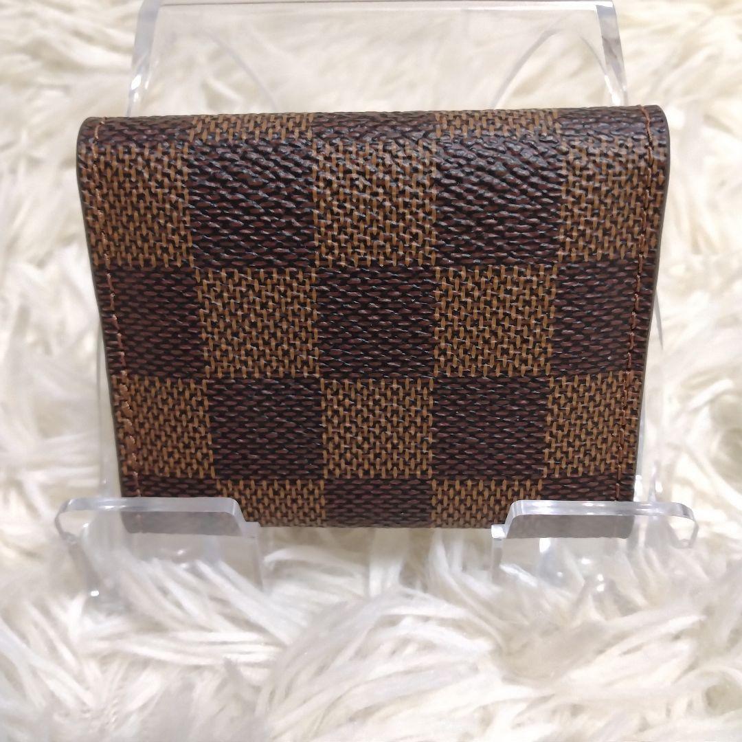 注目ブランドのギフト 美品 LOUIS ブラウン カフスケース ダミエ VUITTON 小物