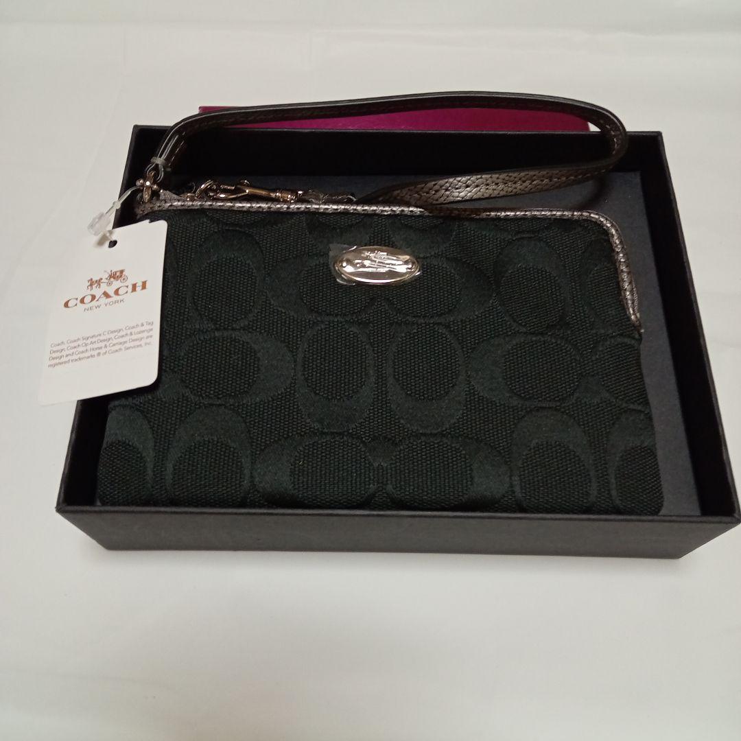 ル 年末のプロモーション COACH ブラック フラグメントケース - メルカリ 小物