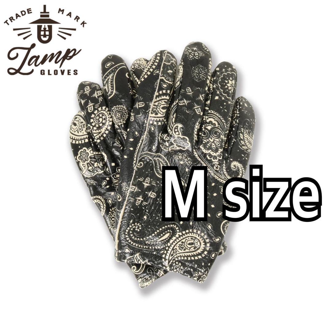 ランプグローブス LAMP GLOVES SHORTY ペイズリー ブラック M