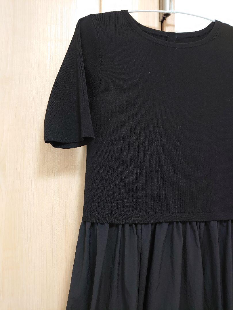 23区 黒 半袖ロングワンピース サイズ32 美品
