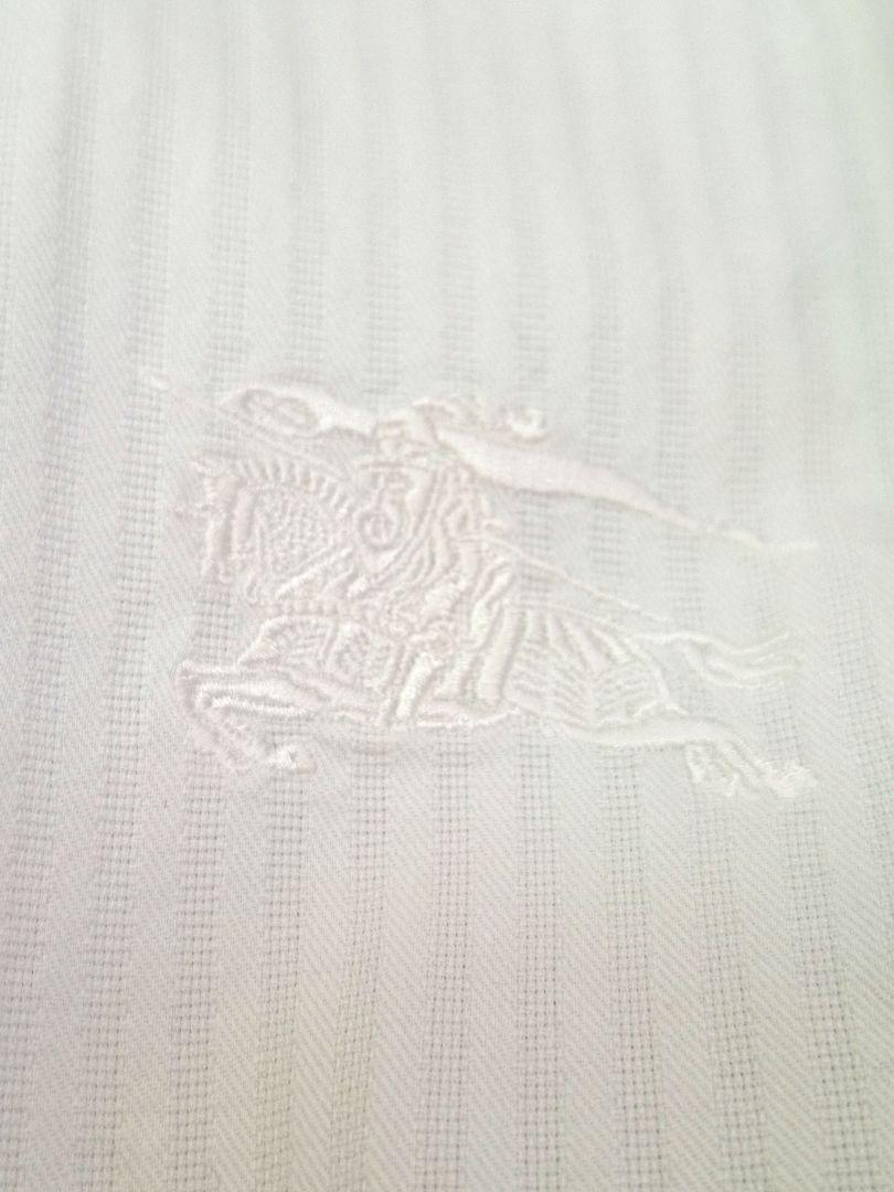 ♡美品♡【Burberry London】ホワイトストライプ長袖シャツ 38