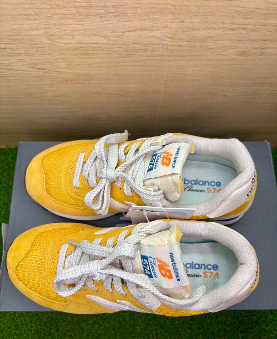 ニューバランス 574 U574 VPY D イエロー 22.5cm ニューバランス574