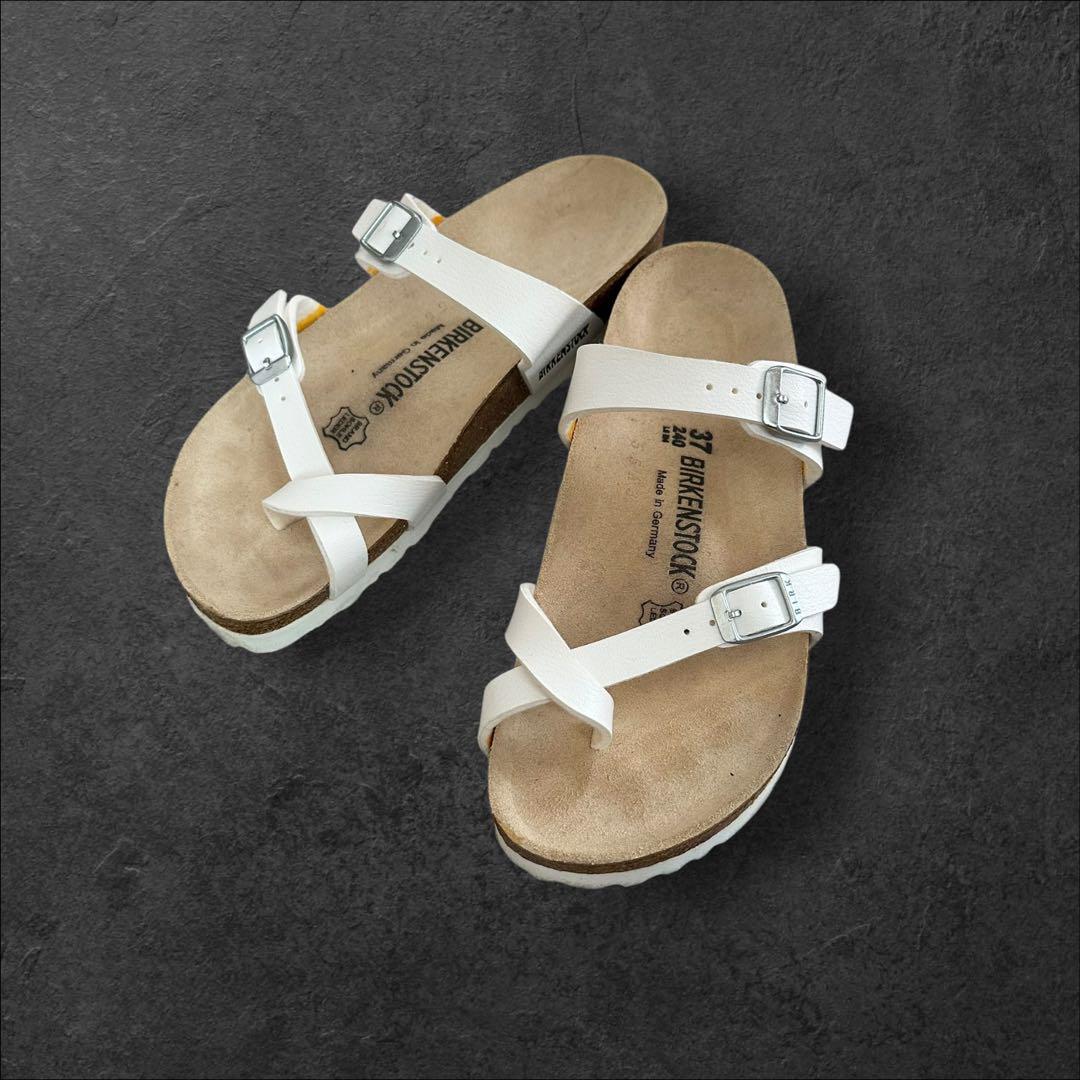 美品☆BIRKENSTOCK MAYARI 白 24cm サンダル コンフォート