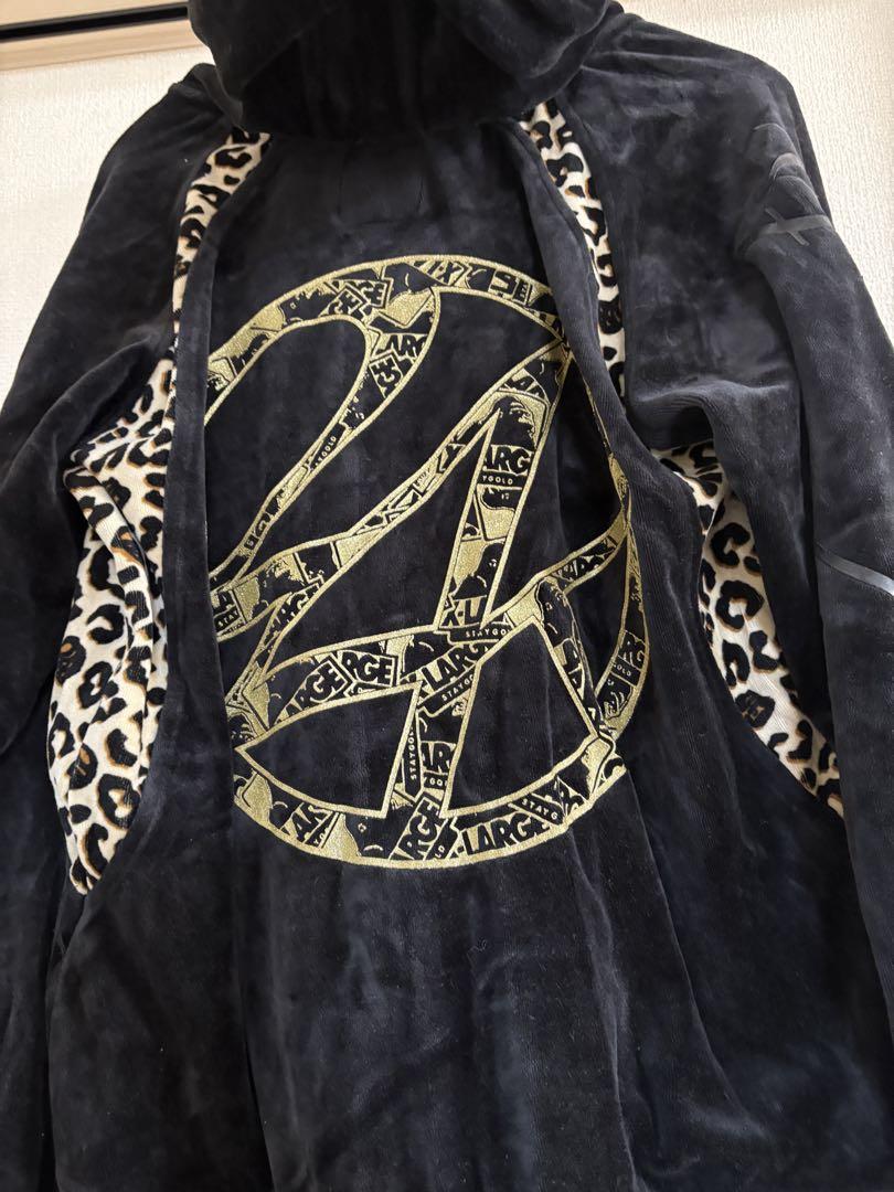 24karats X-LARGE セットアップ　M ベロア　パーカー　フード有