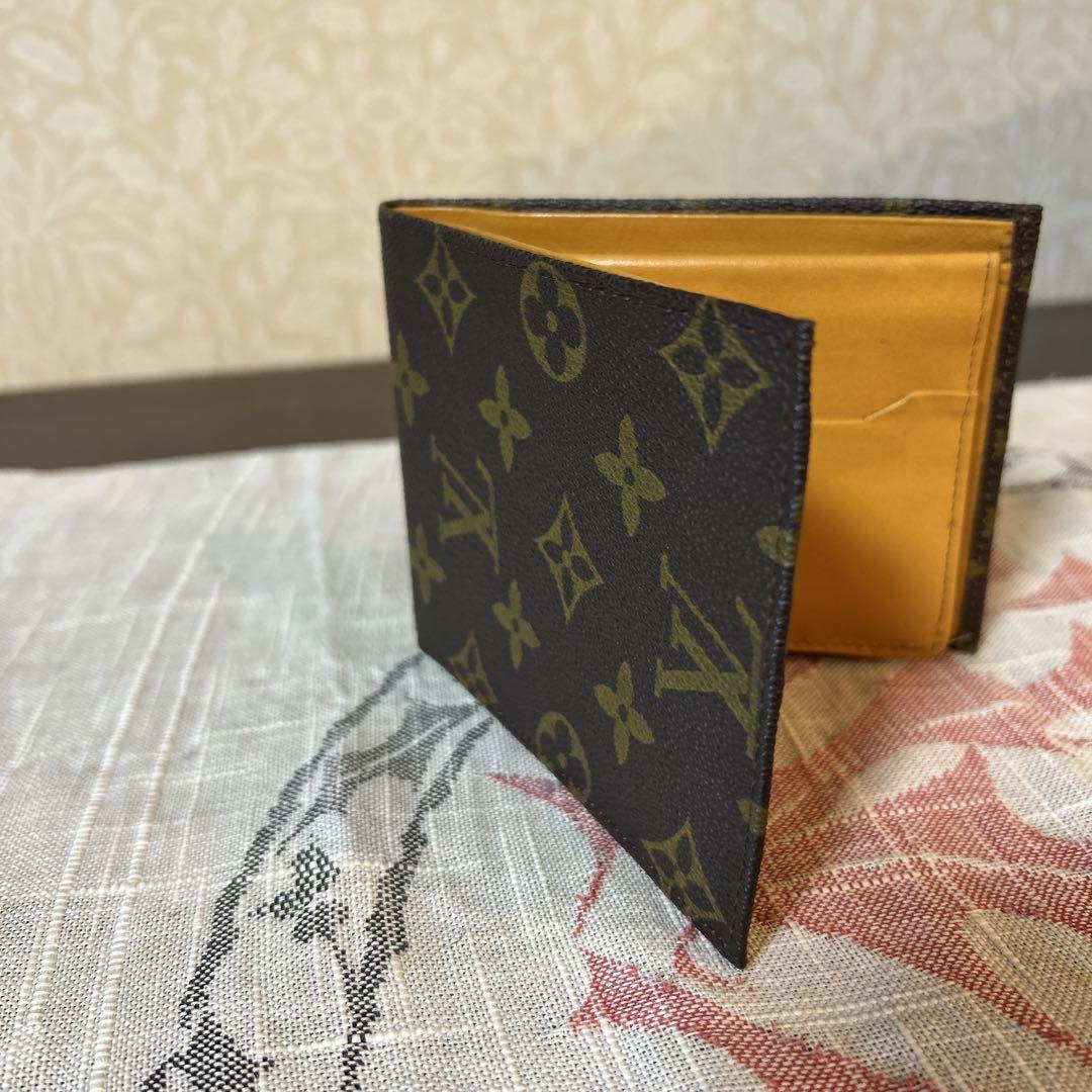 Louis Vuitton 二つ折り財布 ブラウン/イエロー - メルカリ