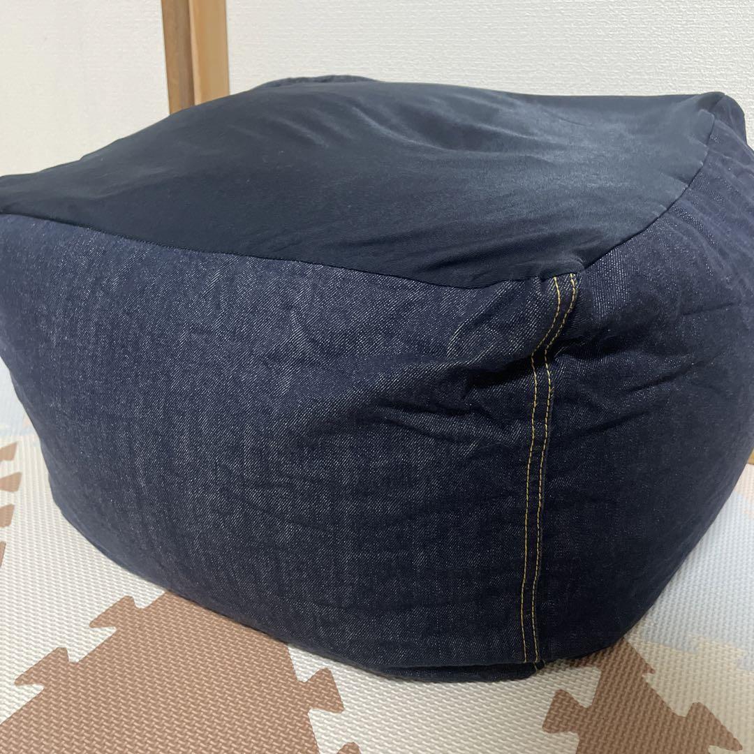 無印良品　人をダメにするソファ　デニム風ビーズクッション 無印良品 人をダメにするソファ ビーズクッション 綿デニム