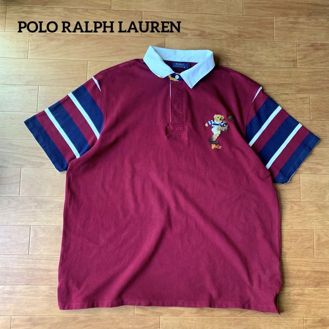 希少 ポロラルフローレン ポロベア 鹿の子 ラガーシャツ オーバーサイズ 3XL
