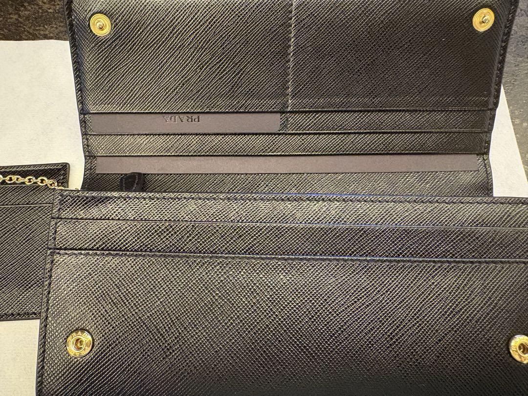 ★美品★PRADA サフィアーノ　シャイン　長財布　レザー　ギャランティカード有
