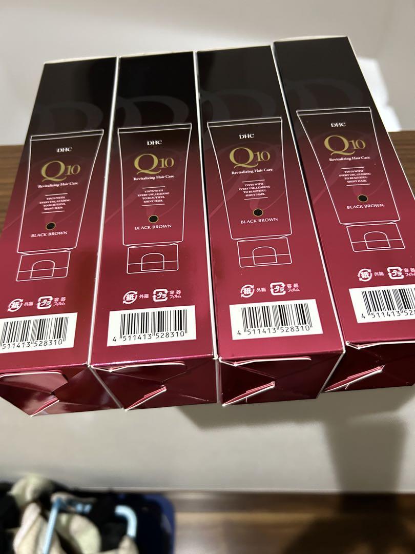 DHC Q10プレミアムカラ-トリ-トメント235gブラックブラウン　4本