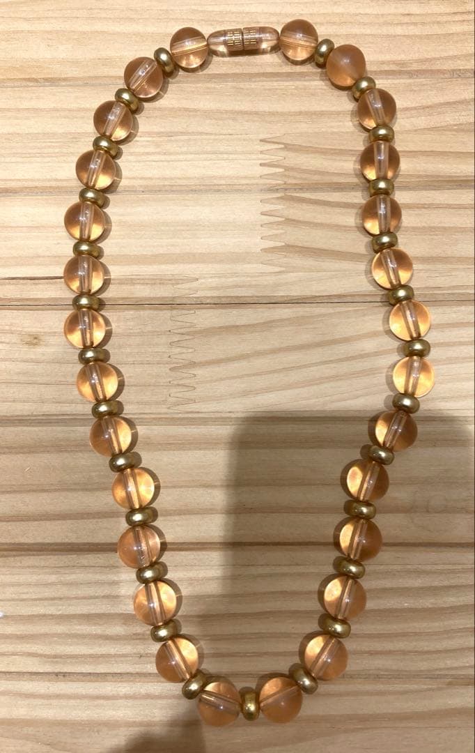 ピンクビーズ ネックレス