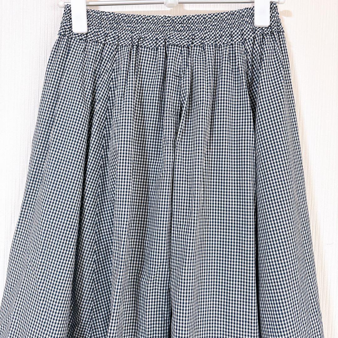 【美品】Ron Herman ロンハーマン ギンガムチェック　ギャザースカート 美品】Ron Herman ロンハーマン ギンガムチェック ギャザー