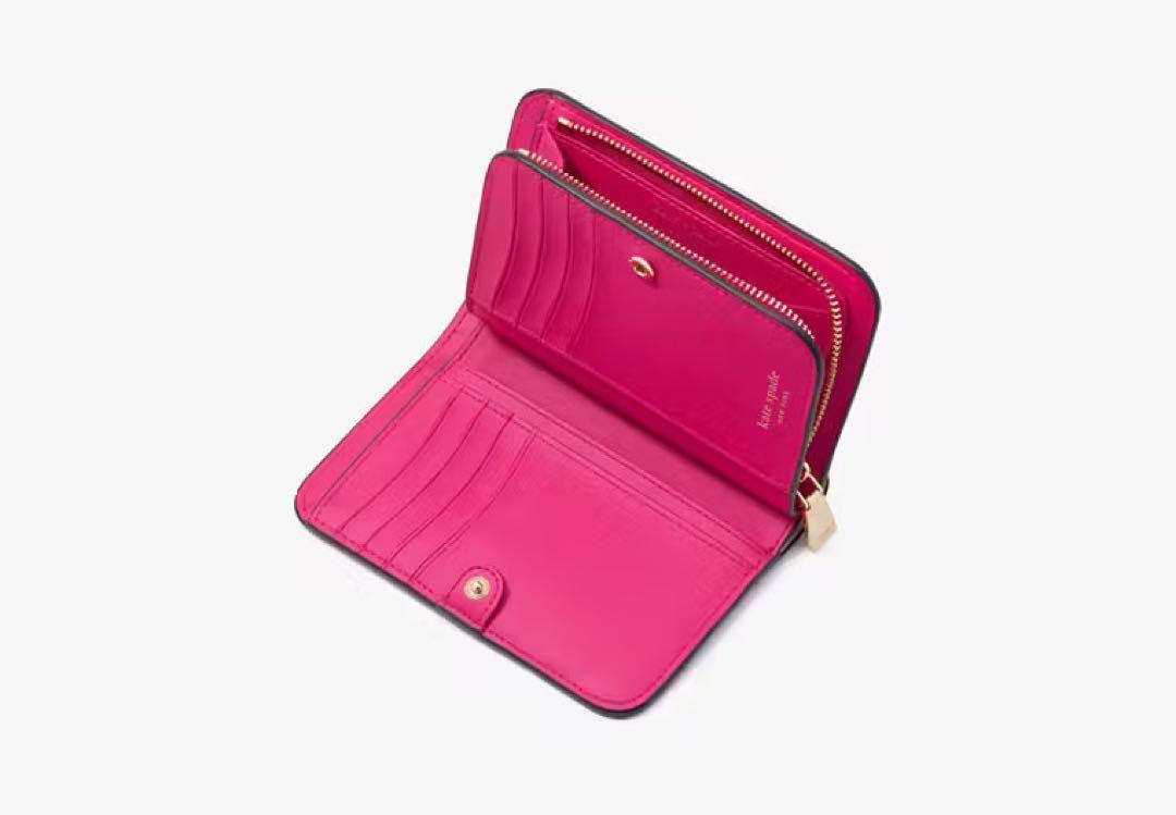 kate spade グラデーションピンク 二つ折り財布 kate spade NEW YORK - kate spade グラデーションピンク 二