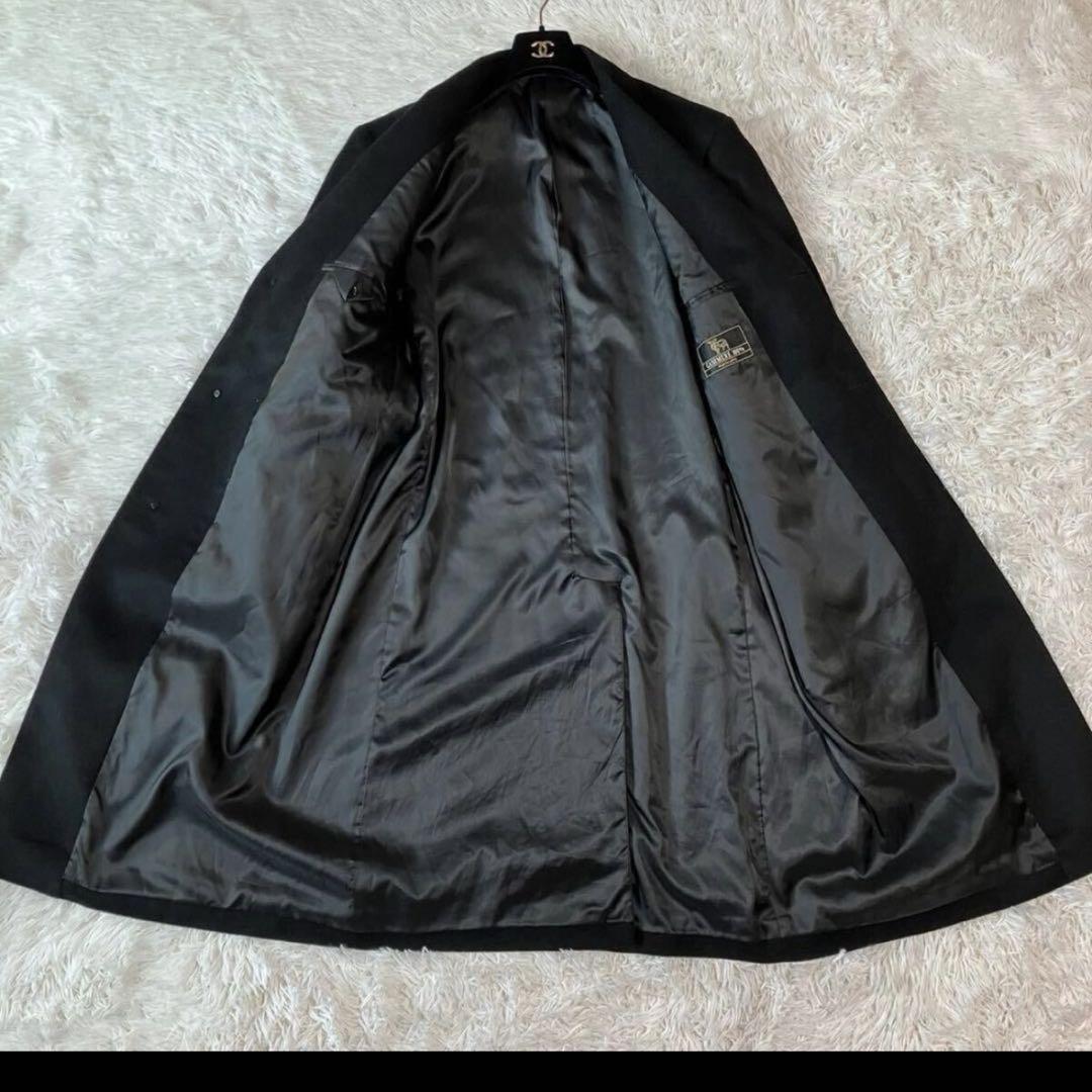 ✨極美品 カシミヤ100 XL✨ハイクオリティ チェスターコート 比翼 マキシ丈