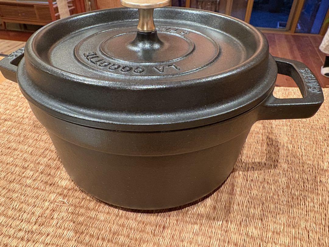 ストウブ　ココットラウンド　20cm 黒