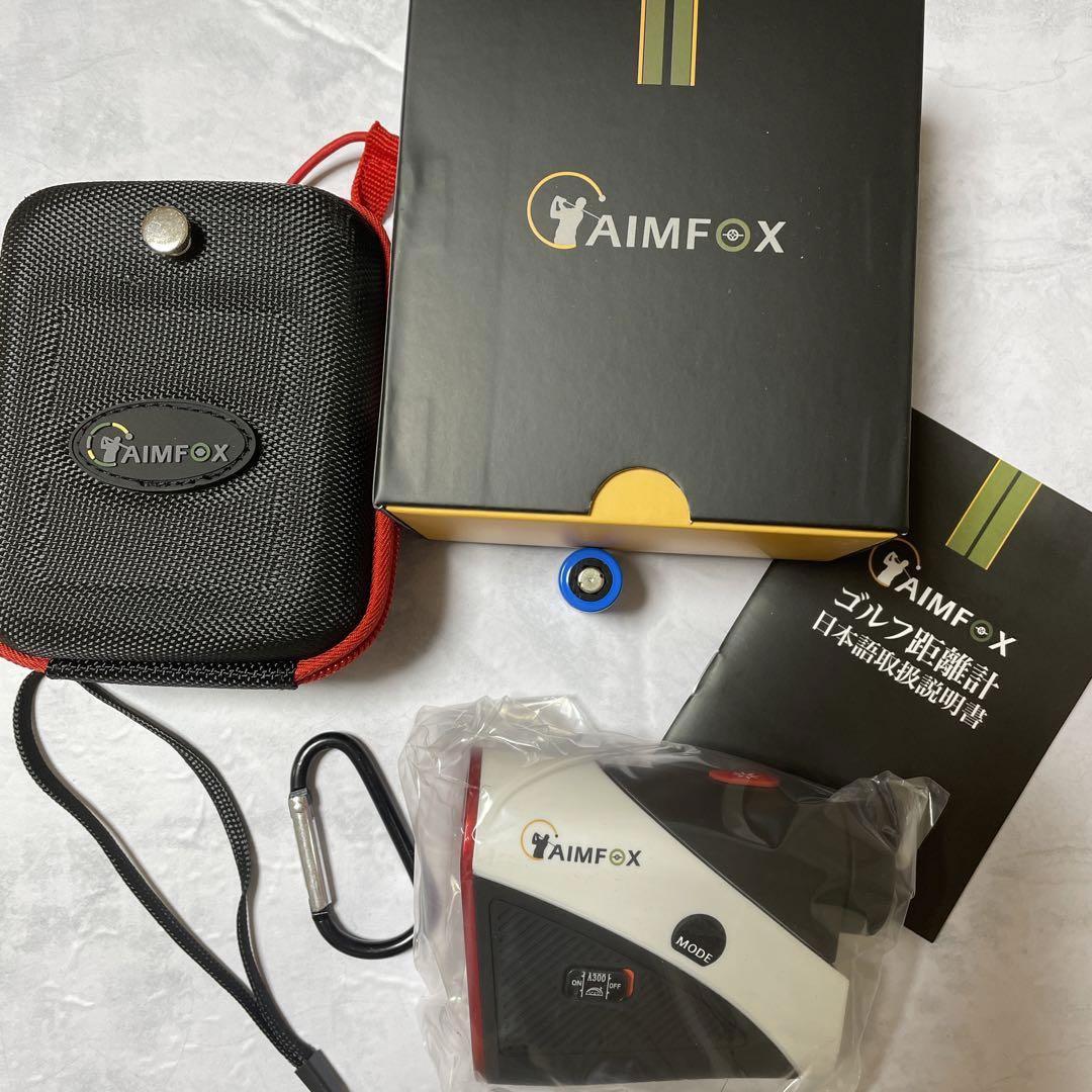 AIMFOX(アイムフォックス)ゴルフ距離計 125g 超軽量 ピンサーチ機能