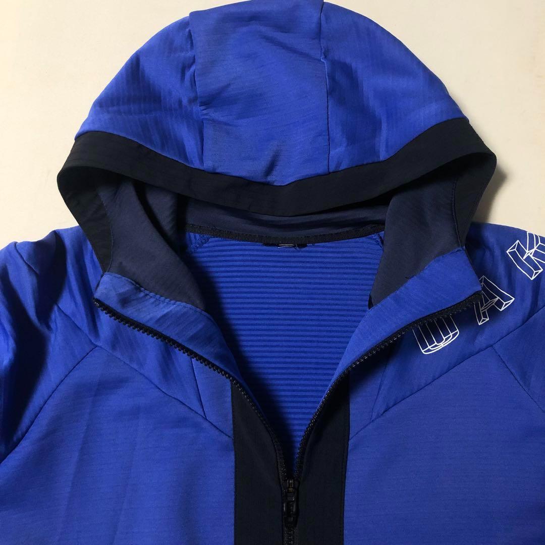 「高評価！」注目のレビュ オークリー ジップアップ M パーカー◇ブルー系 ストレッチ メンズウェア