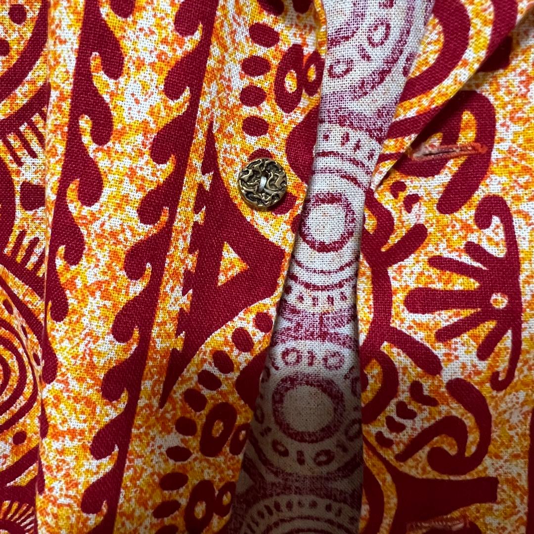 BBS Fashions 幾何学模様 半袖シャツ XSサイズ