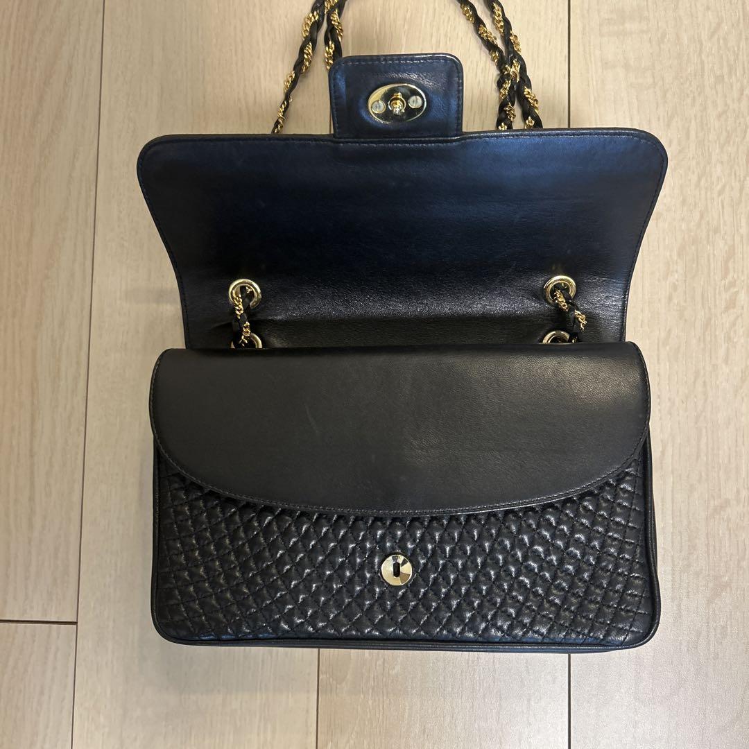 BALLY バリー キルティングレザーチェーンショルダーバッグ