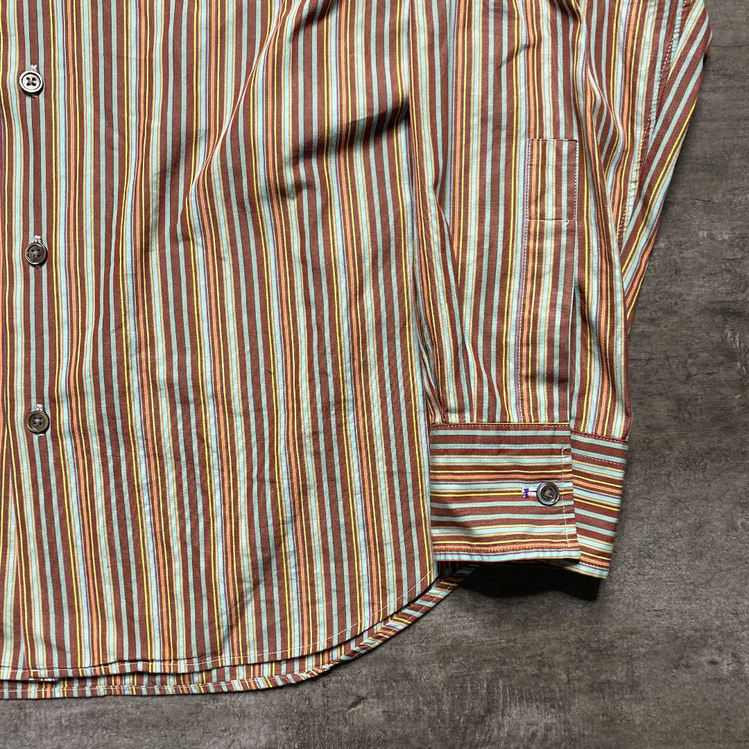 最安価格(税込) マルチストライプ メンズ M コットン L0ryP-m64120785104 Paul Smith 長袖シャツ 大得価爆買い