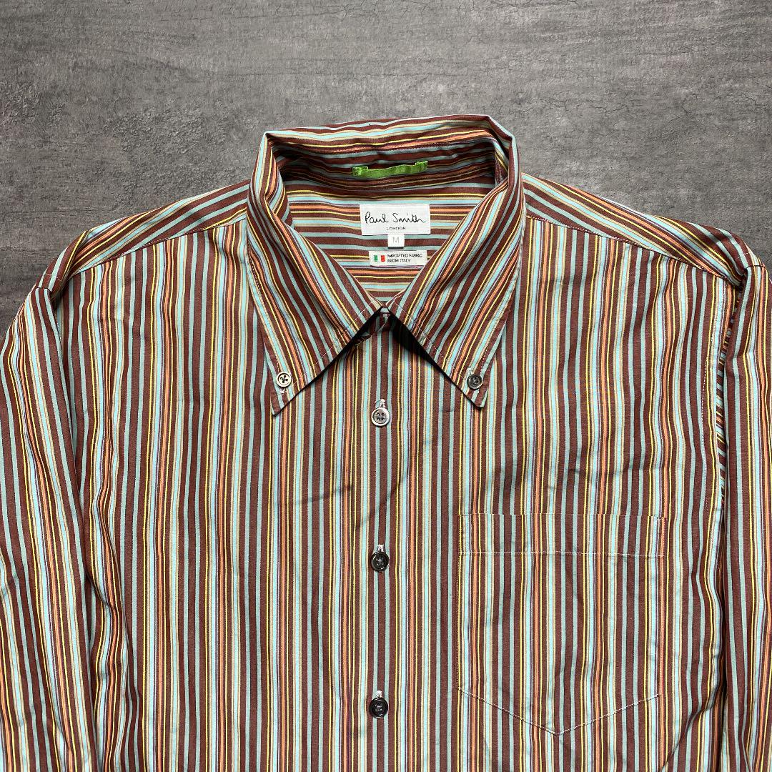 最安価格(税込) マルチストライプ メンズ M コットン L0ryP-m64120785104 Paul Smith 長袖シャツ 大得価爆買い