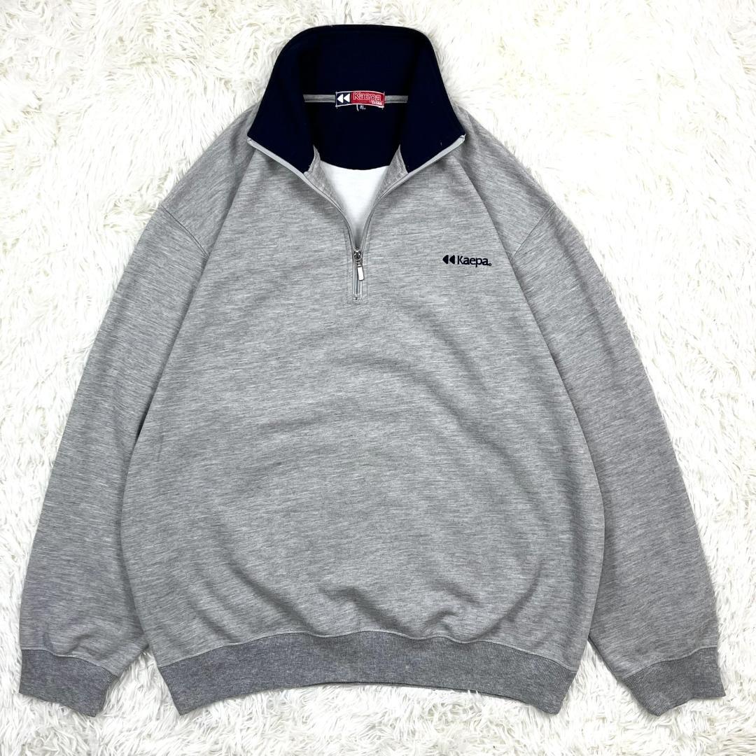 4XL☆kaepa／ケイパ ハーフジップ スウェット トレーナー プルオーバー