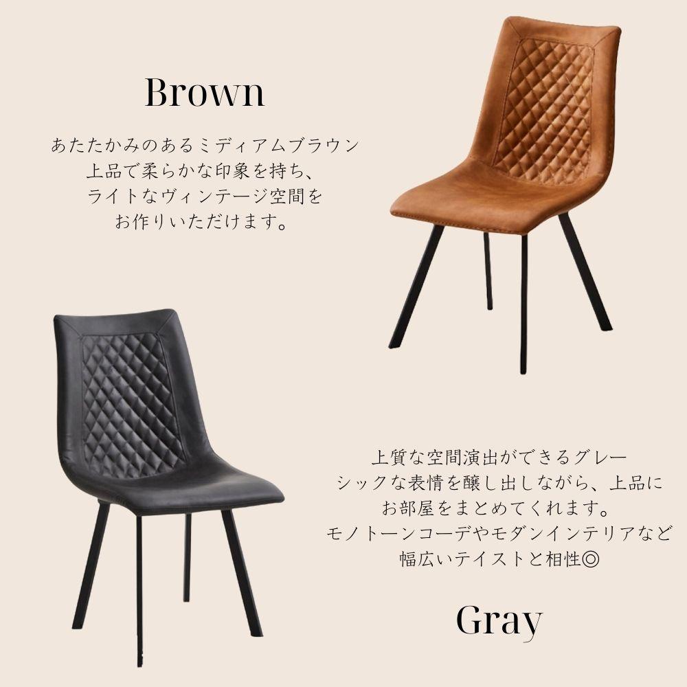 【2脚セット】椅子　ダイニングチェア　キルティング　黒脚　レトロ　可愛い　お洒落
