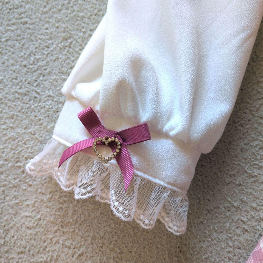 リズリサSewing bear柄セットアップ「ピンク」量産型