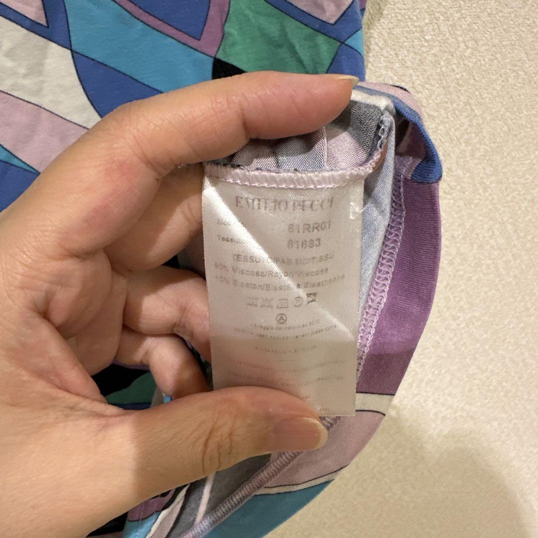 希少✨エミリオプッチ ノースリーブワンピース 総柄 切替