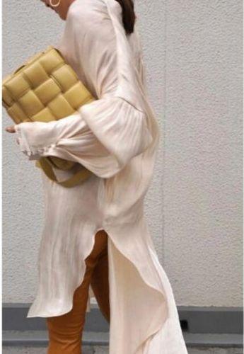 オフィス ETRÉ シャイニーフレアロングシャツ TOKYO シャツ/ブラウス(七分/長袖) オフィス ETRÉ シャイニーフレアロングシャツ TOKYO シャツ/ブラウス(七分/長袖)