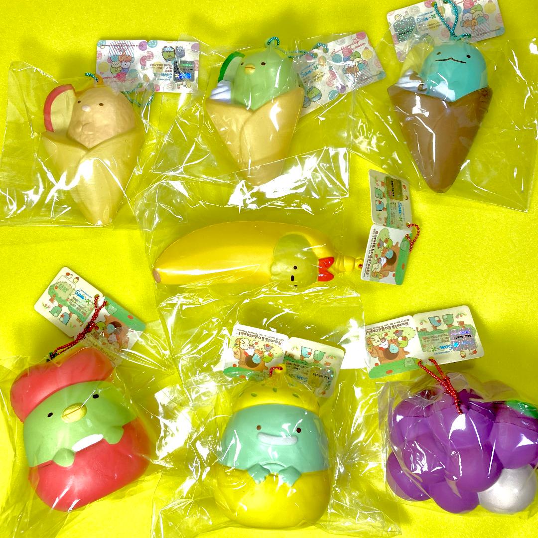 レア すみっコぐらし Sumikko Gurashi スクイーズ 果物 クレープ