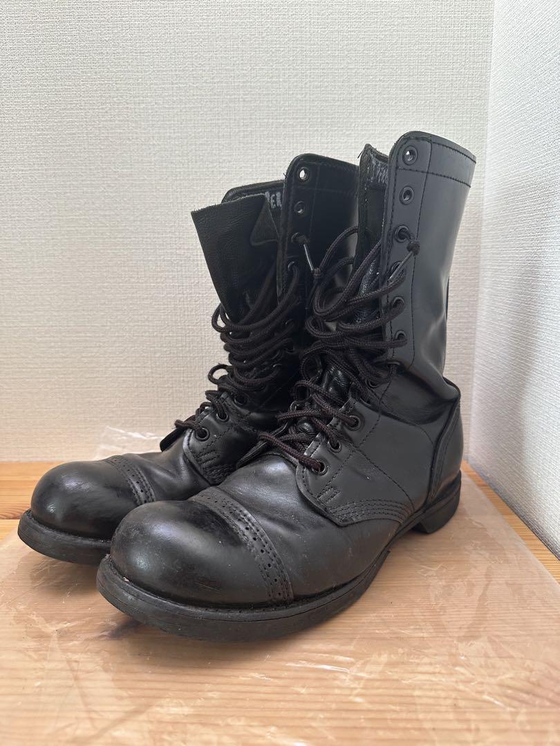 米軍放出品　コーコラン製レザージャンプブーツ　黒12ホール　サイズ9D/26cm 米軍放出品 コーコラン製レザージャンプブーツ 黒12ホール