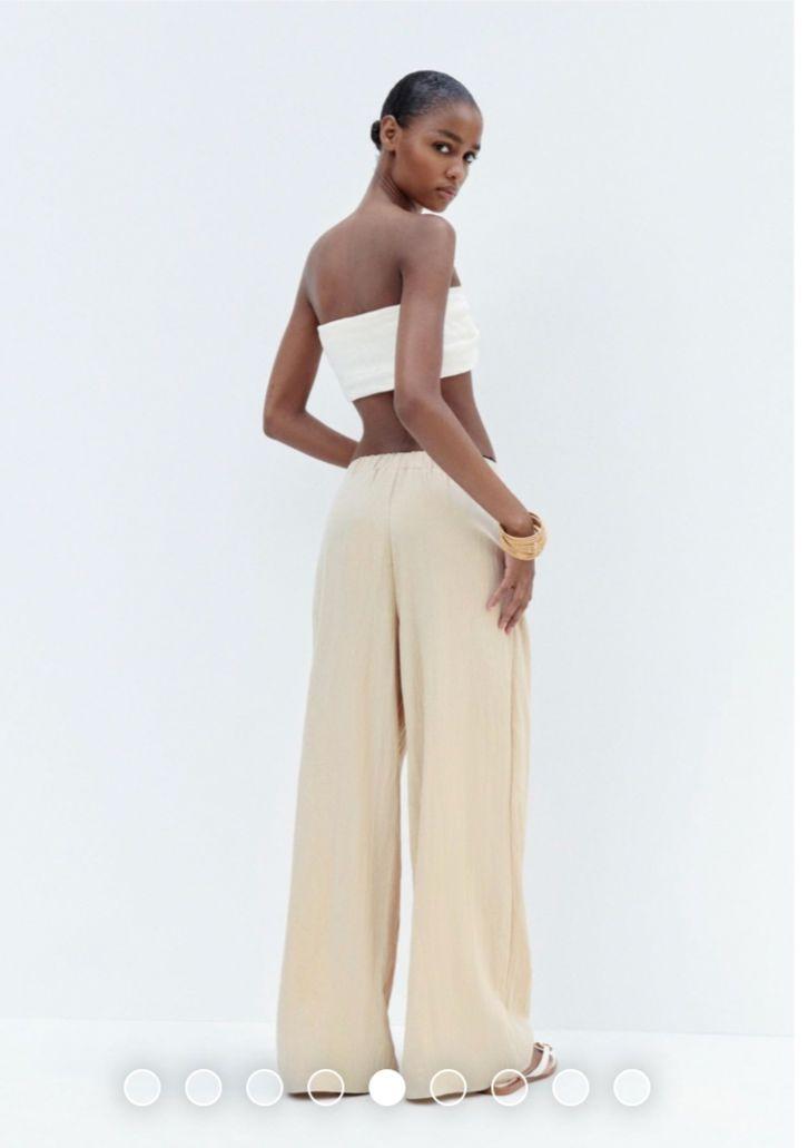 ZARA 新品未使用!! ルーズフィット ドレープ パンツ ワイド