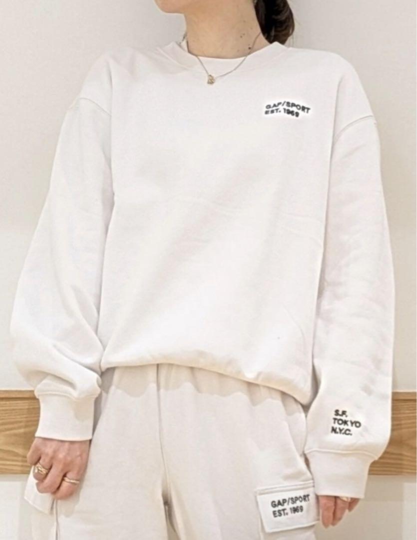GAP クルーネックトレーナー ホワイト　M