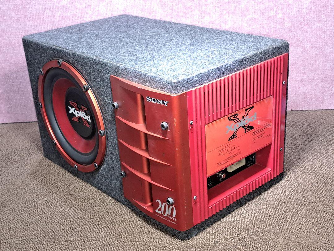 口豪奢 Xplod 200Wサブウーハー ☆SONY XS-AW200X☆動作良好 カー - カーオーディオ