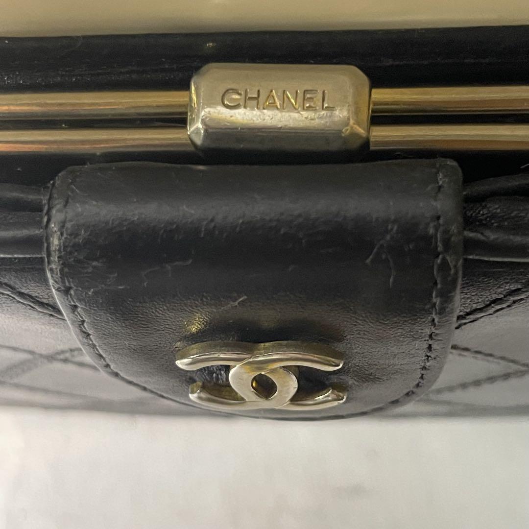 CHANELシャネル ピコローレ ガマ口　長財布　二つ折り財布　マトラッセ